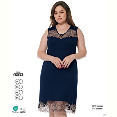 Ночнушка Cotpark 10495B navy