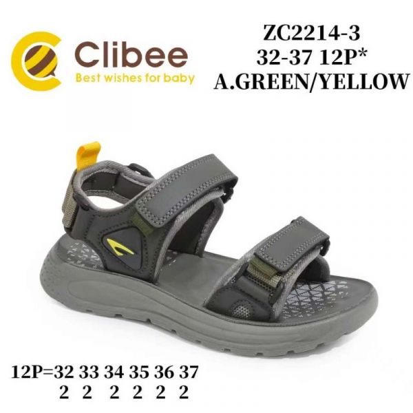 Босоножки Clibee ABM-ZC2214-3 A.Green-Yellow