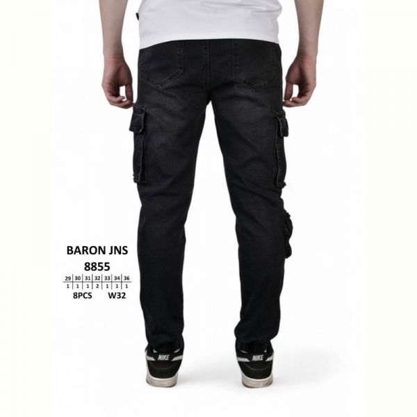 Джинсы God Baron 8855 black