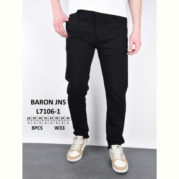 Джинсы God Baron L7106-1 black