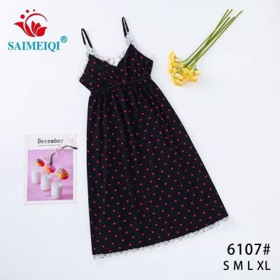 Ночнушка Estima 6107 black-red