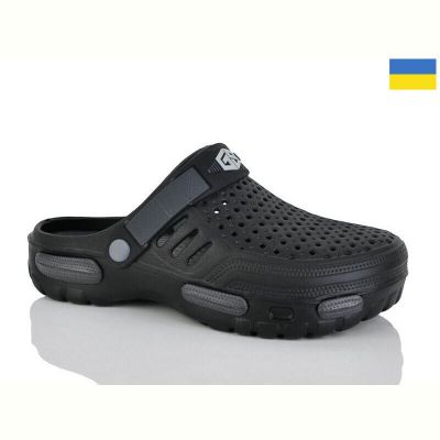 Кроксы Demur CM118 чорний-графіт