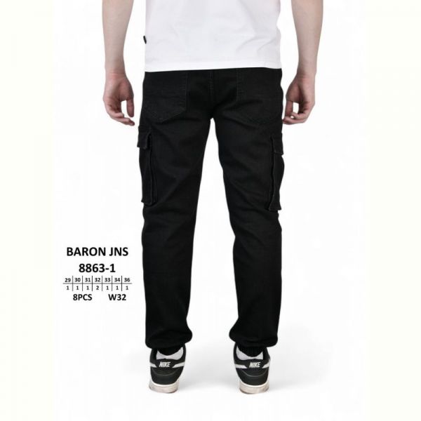 Джинсы God Baron 8863-1 black