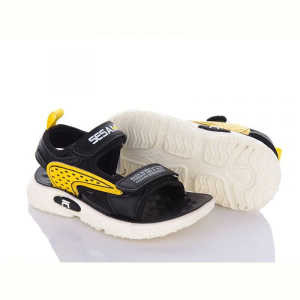 Босоножки Angel DL43-B08 black-yellow