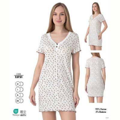 Ночнушка Cotpark 13751 white