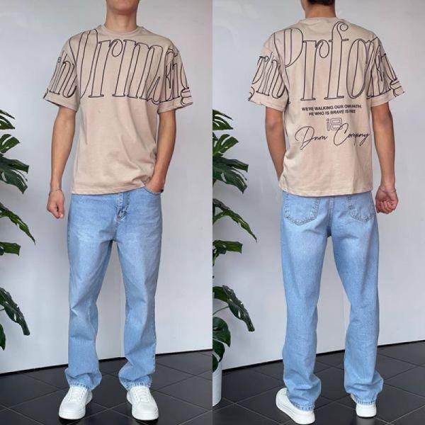 Футболка i8denim 90573 beige