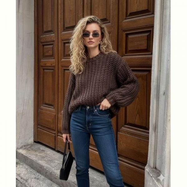 Свитер Lora LR763 brown