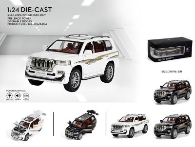 G192688-CZ124 Машина металева Toyota Prado світло та звук 2 кольори масштабу 1:24