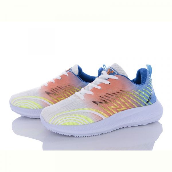 Кроссовки Violeta 182-36 white-orange