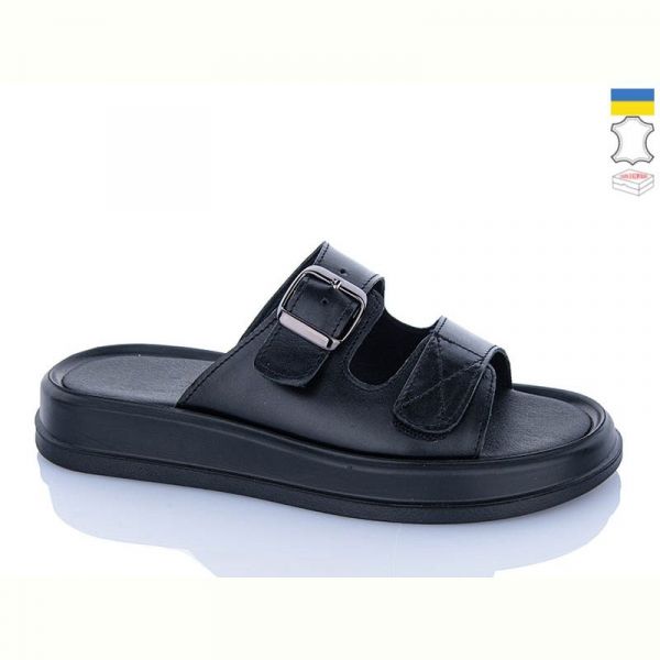 Шлепанцы Sali 10 чорний к чор-п.