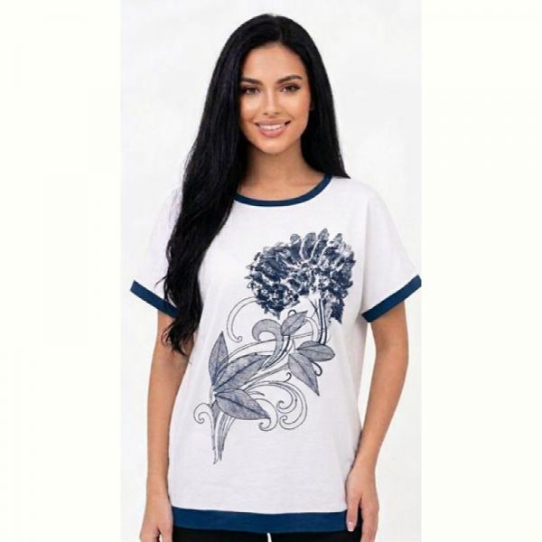 Футболка LeVisha 25022 white-navy