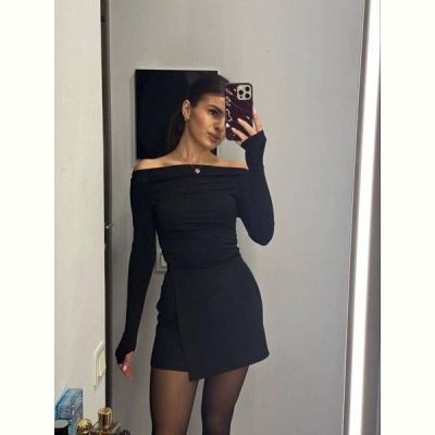 Юбка-шорты Arina 2425 black