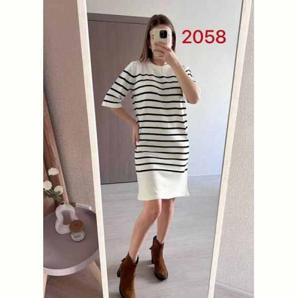 Платье FSN 2058 white-black