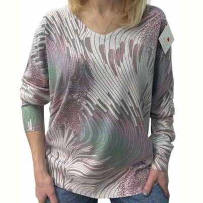 Свитер LeVisha 25241 l.grey-lilac