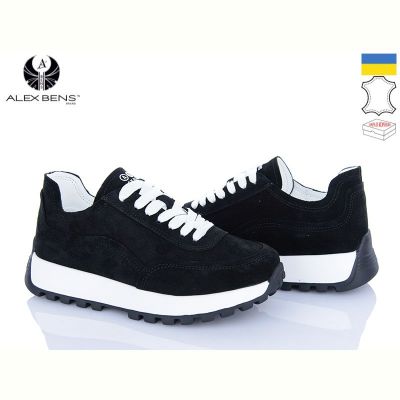 Кроссовки Alex Bens 05-7032 чорний замш