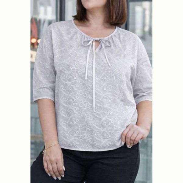 Блузка Elena&Vika 26029 l.grey
