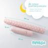 Бортик валик защитный мультифункциональный PAPAELLA 60х15 см 120х15 см в детскую кроватку пудра