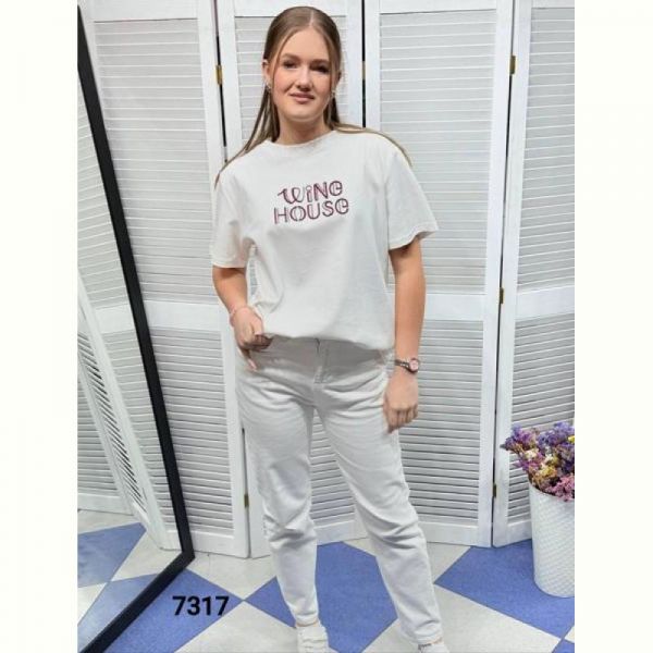 Футболка MMC clothes 7317 white-red