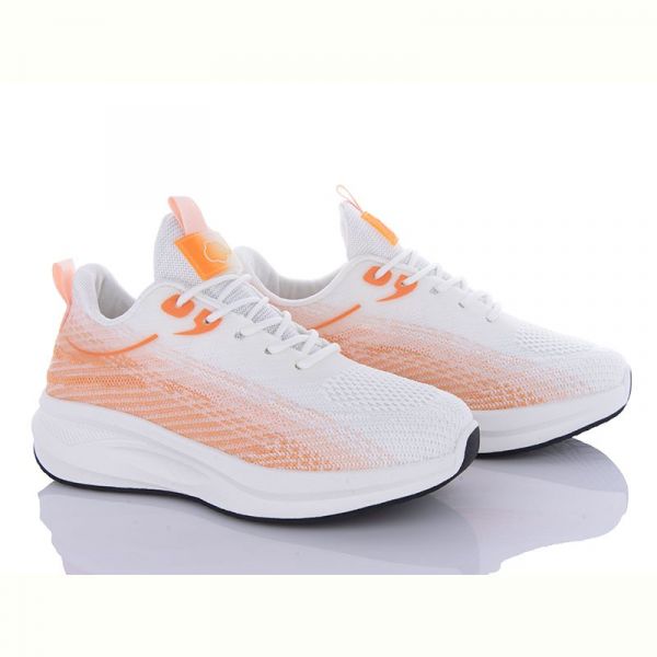 Кроссовки Violeta 176-33 white-orange