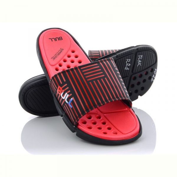 Шлепанцы Obuv OK R022  black-red