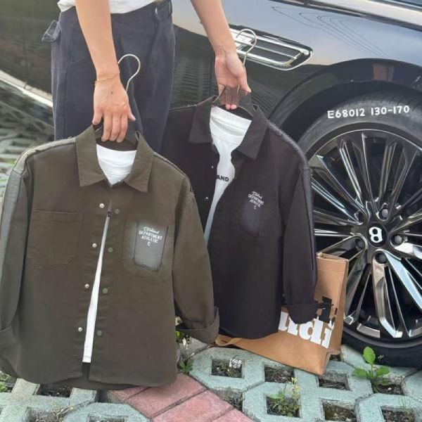Рубашка Delfinka 6812 khaki