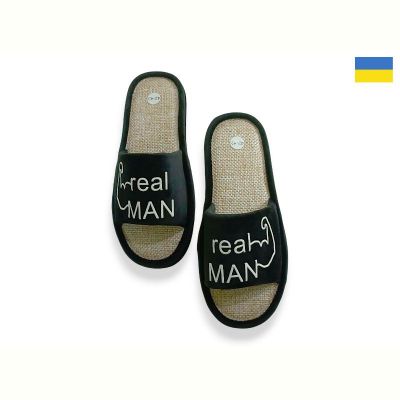 Тапочки Rai Shoes Шльопки чол.чорний