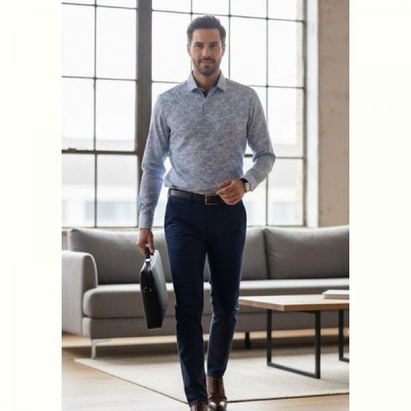 Рубашка Mary Poppins 7212 l.blue