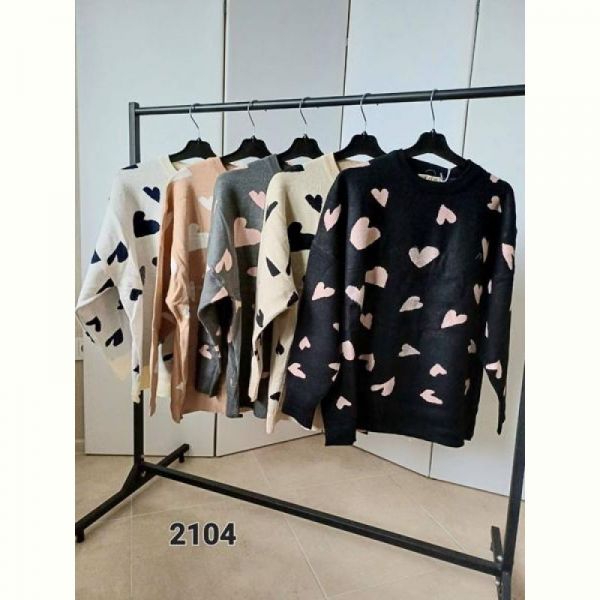 Свитер FSN 2104 l.beige-black