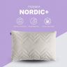 Подушка 50х70 см NORDIC COMFORT+ IDEIA антиллергенная холлофайбер серая стеганная с молнией