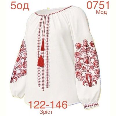 Вышиванка Надийка ND895-0751 white