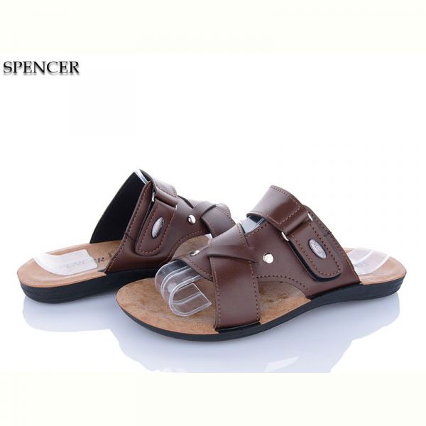 Шлепанцы Spencer 2402 коричневий