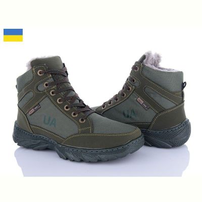 Ботинки Львов База Sigol Б9 оливка хутро