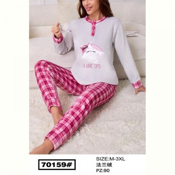 Пижама Anion 70159 l.grey-pink