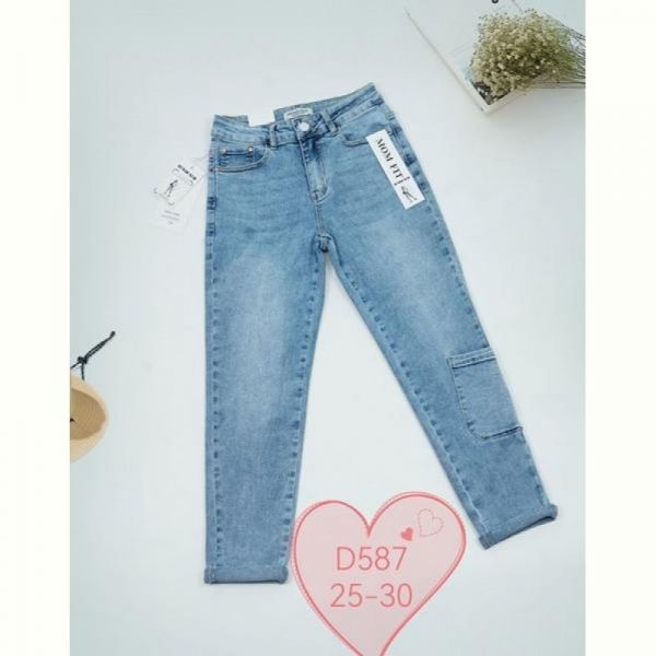 Джинсы NewJeans D587 l.blue
