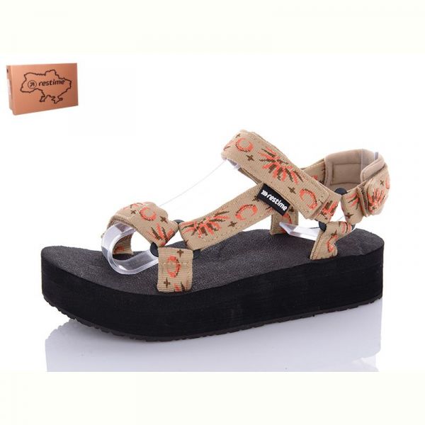 Босоножки Restime KWL24036 beige-sun
