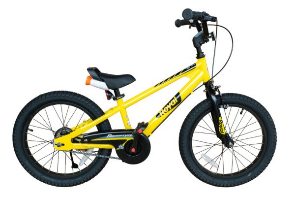 RB18-30 ВЕЛОСИПЕД ДИТЯЧИЙ ROYAL BABY FREESTYLE ЖОВТИЙ 18 ДЮЙМІВ БЕГОВЕЛ+ВЕЛОСИПЕД