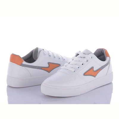 Кроссовки Violeta Z4-6821 white-orange-grey