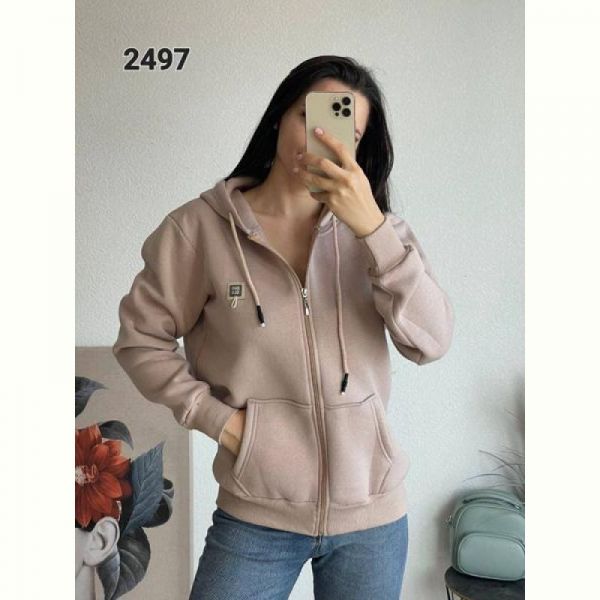 Кофта спорт FSN 2497 beige