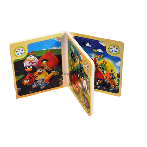 Дерев'яна книга-пазл Angry Birds 5302