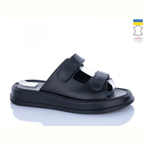 Шлепанцы Sali 248 чорний к чор-п.
