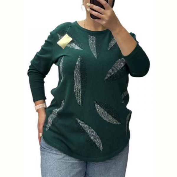 Свитер LeVisha 25221 green