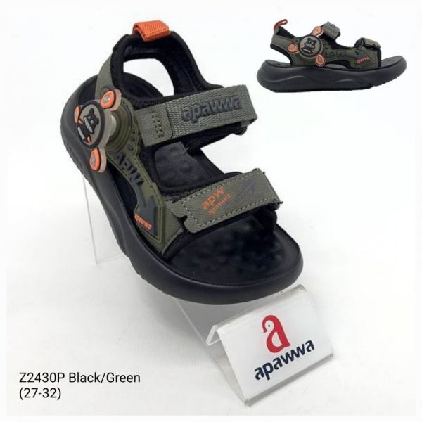 Босоножки Apawwa ApB-Z2430P green-black