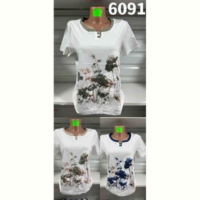 Футболка Gertie 6091 white-khaki