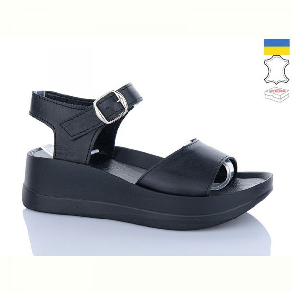 Босоножки Garti 0179 чорний шкіра