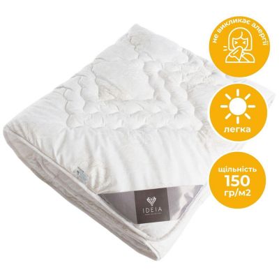 Одеяло летнее Air Dream Classic IDEIA 155х210 см лёгкое, дышащее, гипоаллергенное для комфортного сна летом