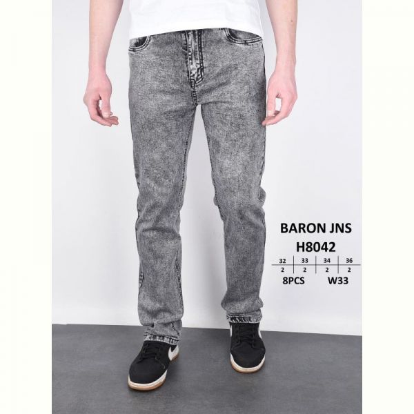 Джинсы God Baron H8042 grey
