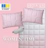 Набор евро WomenTime IDEIA одеяло 200х220 и 2 шт подушка 50х70 антиаллергенный, искусственный пух + маска для сна в коробке