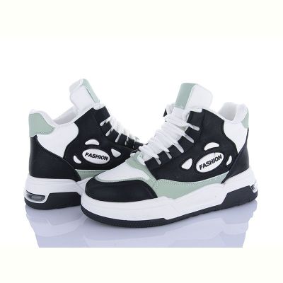 Кроссовки Violeta 177-35 white-black-green