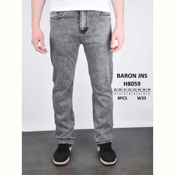 Джинсы God Baron H8059 grey