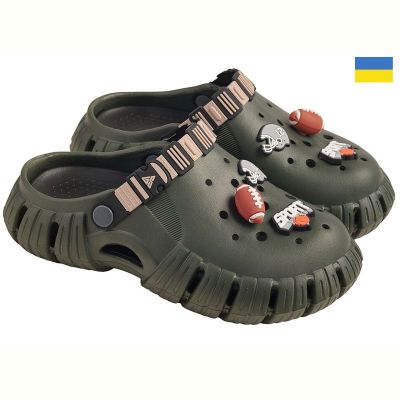 Кроксы Gipanis DS770 хакі-чорний